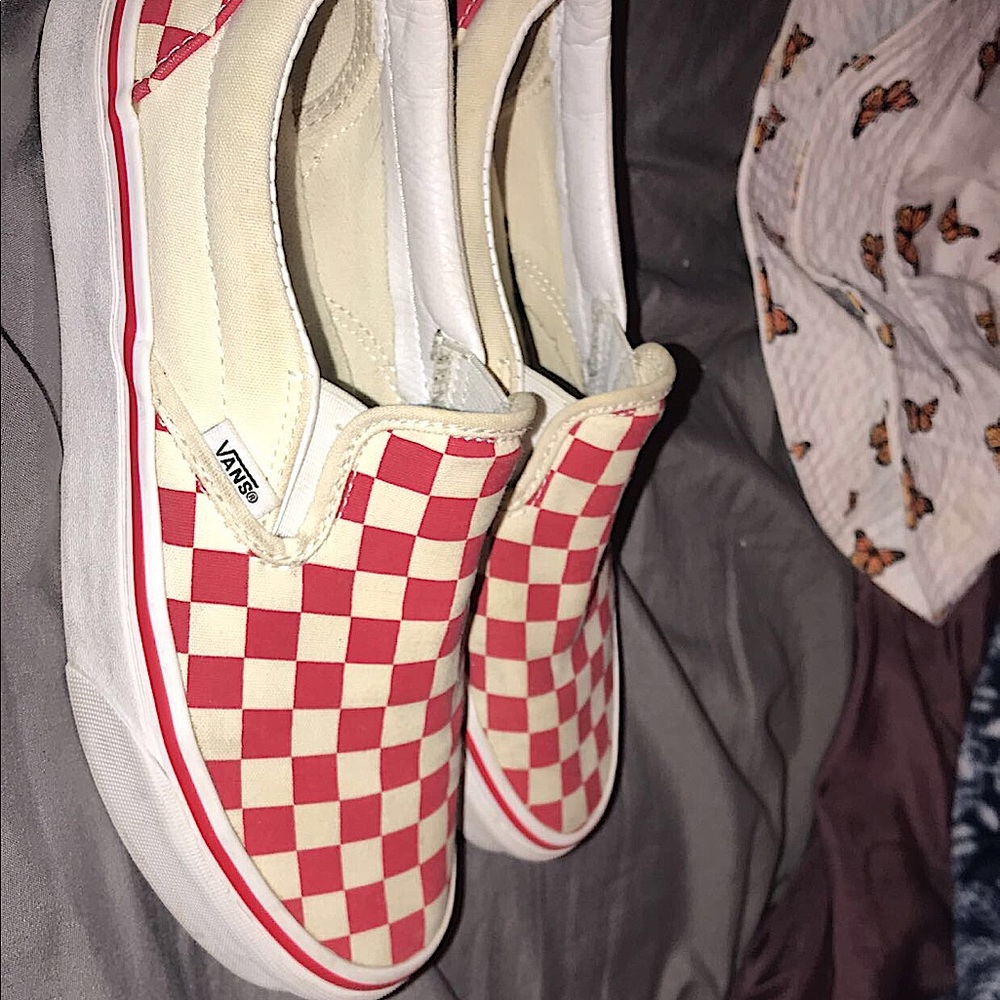 Womens slip on checkered Vans